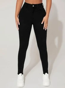 PETITE High Waist Skinny Jeans